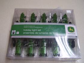 Jr9151 John Deere Tractor Holiday Christmas 10 Light Set Kurt S Alder Indoor/outdoor Ul