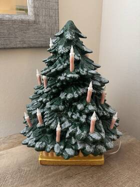 John Derian 313104728757 For Target Blow Mold Christmas Tree Lighted 14 Inch New 2025