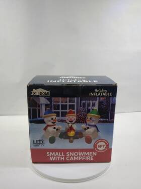 Joiedomi 840165893310 6 Ft Long Christmas Inflatable Snowman With Campfire 3 Pack Small