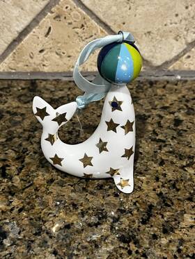 31642 Jonathan Adler - Christmas Tree Ornament Circus Seal