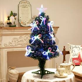 30v-80-mc-d Joyhalo 3 Ft Fiber Optic Mini Christmas Tree Pre Lit Table T