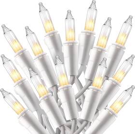 Hwo-100 Joyin Inc. Clear Christmas Lights Outdoor 100 Count Tree Indoor Warm Whit