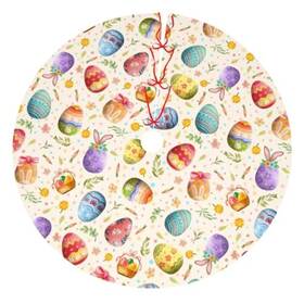 Jsmy01 Jsgmuuey Easter Tree Skirt Decor Christmas Skirts Holiday Party 30 Inch White 1