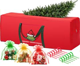 Jsjh002-snd-red-l Jsvsltd Christmas Tree Storage Bag 9ft Zipper Bags 600d Oxford Fabric