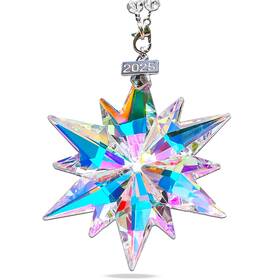 Junqiu Us 713612213576 2025 Annual Christmas Ornaments Crystal Snowflake Star Sparkly Multi Color
