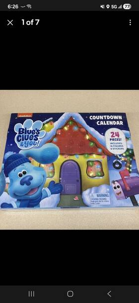 Just Play 886144497063 Blues Clues And You Christmas Countdown Advent Calendar 24 Pieces 174