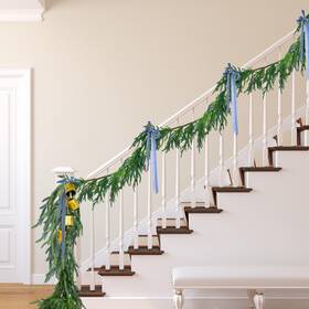 Wo-jutom-3959 Jutom 2 Pcs 18 Feet Christmas Norfolk Pine Garland Realistic Artificial Faux Greene