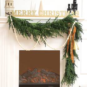 Wo3918 Jutom 2 Pcs Christmas Deluxe Norfolk Pine Garlands Realistic Gar