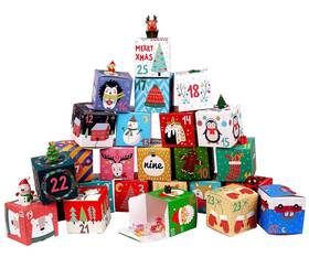 Jw2025 Jwscysy 25 Pcs Diy Christmas Advent Calendar Boxes 2025 Days Countdown Gif
