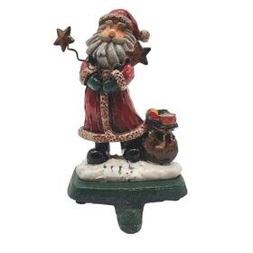 K S Collection 808990017806 Santa Metal Christmas Stocking Holder By