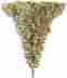 K136036 3.5 Pre-lit Antique Champagne Fir Artificial Ceiling Hanging Christmas Tree