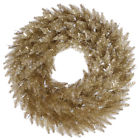 K166430 Vickerman Champagne Fir Wreath 734205437636