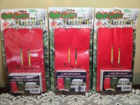 Kama 092629240004 1995 Holiday Luminarias Christmas Guide Lights 18 Luminaries And Candles Red Green