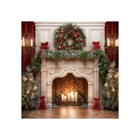 Abcdefgbh1046447abcdefgt Kate 10x10ft Christmas Tree S Backdrops For Photography Xmas Candle Fireplace