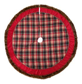 30-930180 Katherines Collection Aspen Plaid Christmas Holiday Tree Skirt