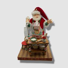 Katherines Collection 840115665912 885 Red Santa Baking For Christmas Decoration