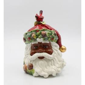 91758290 Kevinsgiftshoppe Kevins Gift Shoppe Ceramic Christmas Santa Cookie Jar