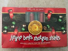 Keystone Products Inc. 635076626757 Jingle Bells Real Shotgun Shot Gun Shell Christmas Tree 10 Lights 8ft Box B5