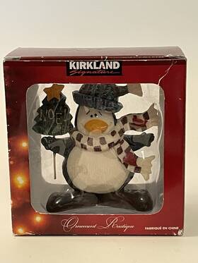 Kirkland 805780350051 Signatures Woodland Snowman North Pole Christmas Ornament Penguin