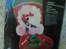 3574 Kit No. Bucilla Nip Busy Santa Vintage Long Jeweled Craft Christmas