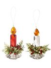 Kk385 Ganz Christmas Acrylic Mistletoe Candle Ornament Choose