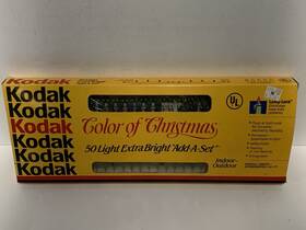 K20509 Kodak Vintage 90 S Color Of Christmas Gold 50 Light Extra Bright Add A Set