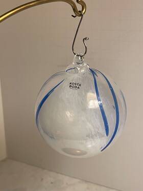 Kosta Boda 321646008261 Lead Crystal Christmas Ornament