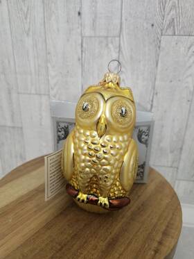 Kurt Adler 086131240089 Polonaise Owl Christmas Ornament Tree Decoration Komozja New