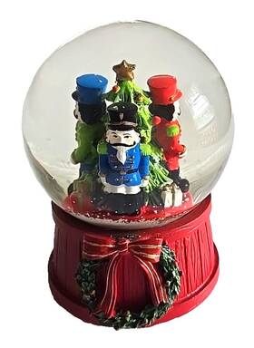 Kurt Adler 086131463235 Nutcracker Suite Wind-up Music Box Snow Water Globe Dome Christmas