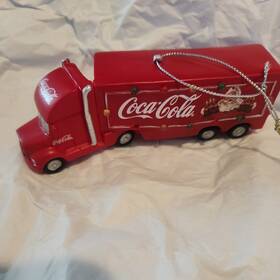Kurt Adler 086131466595 Coca-cola Truck 5-inch Christmas Tree Ornament With Lights See Pics