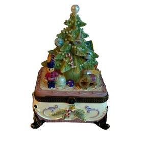 Kurt Adler 086131499227 Christmas Tree Trinket Box