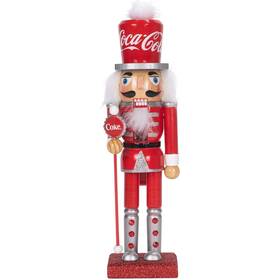 Kurt Adler 086131570223 Coca-cola Soldier Wooden Christmas Nutcracker 10 Inch Cc6202