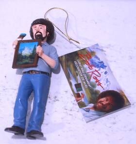 Kurt Adler 086131663840 Bob Ross 5 Inch Christmas Tree Ornament S New With Tag