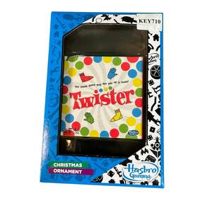Bor1231 Kurt Adler Adler- Hasbro Retro Board Game Twister Christmas Ornament- 80s 90s Nib New