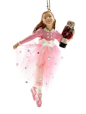 C7993c Kurt Adler Pink Clara Resin Christmas Ornament