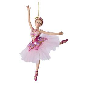 C8575 Kurt Adler Resin Ornament For Christmas Tree Sugar Plum Ballerina