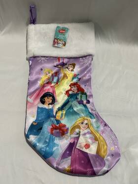 Dn7214 Kurt Adler Disney Princesses Holding Presents Christmas Stocking 19 Inch By
