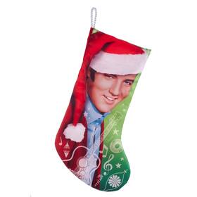 Ep7191 Kurt Adler Elvis In Santa Hat Christmas Holiday Stocking 19 Inches