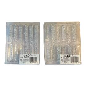 H0710 Kurt Adler 12 Glitter Icicles Acrylic Ornament For Christmas Tree