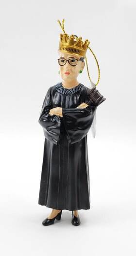 H3048 Kurt Adler Ruth Bader Ginsburg Notorious Christmas Ornament By