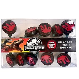 Kurt Adler Jurassic World String Lights Set Christmas Indoor Outdoor 10 New