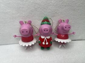 Pa1171 Kurt Adler Peppa Pig Ballerina Princess Christmas Ornaments Set Of 3 By