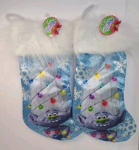 Ts7202 Kurt Adler 2 Trolls Guy Diamond Christmas Stocking 19 Inch New