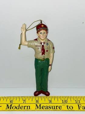 W0329 Kurt Adler 6 Inch Boy Scouts Of America Oath Christmas Holiday Ornament