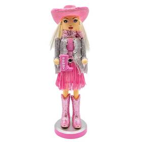 B0fk81jhrn Kurt S. Adler 12 Inch Honky Tonk Cowgirl Nutcracker - Western Christmas Decor