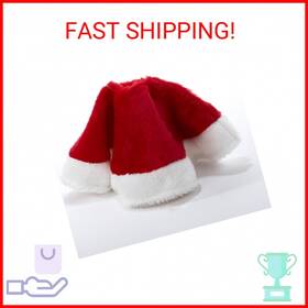 C1886 Kurt S Adler 15 Inch Red And White Plush Mini Christmas Tree Skirt