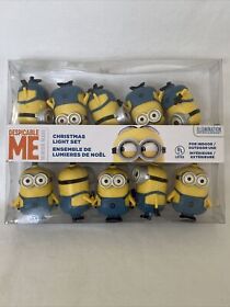 Kurt S. Adler Despicable Me Christmas Light Set 10 Minions Indoor Outdoor Nib
