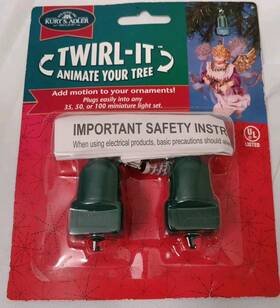 J7802 Kurt S. Adler Twirl-it Animate Your Tree. Ul Listed Christmas New
