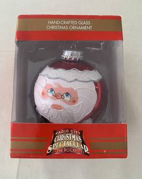 Zmsgsp1 Kurt S. Adler Radio City Santa Glass Christmas Ornament Rockettes Red 2010 Bauble