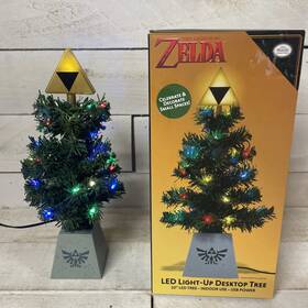 Si1430 Legend Of Zelda The Triforce Led Usb-powered Light-up Desktop Christmas Tree Nob